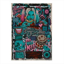 Cakasepetim Ahşap Tablo Suicide Squad Harley Quinn