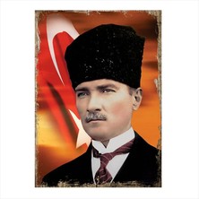Cakasepetim Ahşap Tablo Mustafa Kemal Atatürk