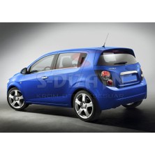 S-Dizayn Chevrolet Aveo 2 HB Krom Cam Çıtası 4 Prç 2012 Üzeri