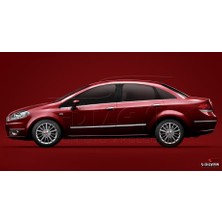 S-Dizayn Fiat Linea Kapı Koruma Çıtası Krom 2007-2018 A+ Kalite