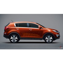 S-Dizayn Kia Sportage Krom Cam Üst Çıtası 4 Prç 2010-2015