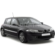 S-Dizayn Renault Megane 2 Krom Yan Kapı Çıtası 4 Prç 2006-2010