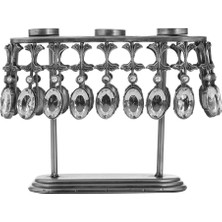 Vitale Raw Kristal Taşlı Ayaklı Mumluk