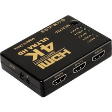 Kablosuz Kumandalı 5 Port HDMI Switch 4K 2160p Full HD 1080p IFSWT501