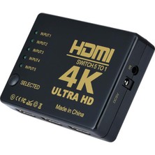 Kablosuz Kumandalı 5 Port HDMI Switch 4K 2160p Full HD 1080p IFSWT501