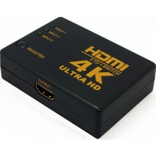 Kablosuz Kumandalı 3 Port HDMI Switch 4K 2160p Full HD 1080p IFSWR302