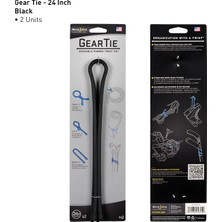 Gear Tie 24"-Black 2pk  Bağlama İpi