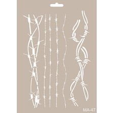 MA47 Cadence Mix Media Stencil Şablon 21x29 cm