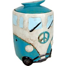 Vitale Duke Seramik Dekoratif Mavi Kavanoz