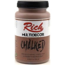 Rich Multi Decor Chalked Akrilik 250ml N:4584 Sütlü Kahve