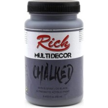 Rich Multi Decor Chalked Akrilik 250ml N:4576 İs Siyah