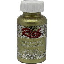 Rich Multi Surface Titanium Metalic Akrilik Boya 200cc N:2514 Soft Altın