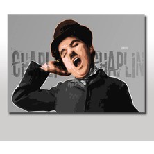 Cakasepetim Ahşap Tablo Charlie Chaplin