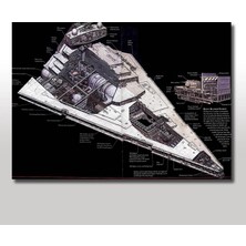 Cakasepetim Ahşap Tablo Star Wars İmperial Star Destroyer