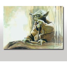 Cakasepetim Ahşap Tablo Star Wars Yoda
