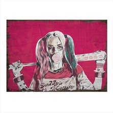 Cakasepetim Ahşap Tablo Harley Quinn