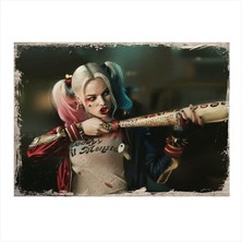 Cakasepetim Ahşap Tablo Harley Quinn