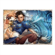 Cakasepetim Ahşap Tablo Street Fighter Chun-Li