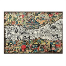 Cakasepetim Ahşap Tablo Kaptan Amerika Çizgi Roman