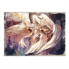 Cakasepetim Ahşap Tablo Beyaz Melek