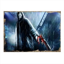 Cakasepetim Ahşap Tablo V For Vendetta