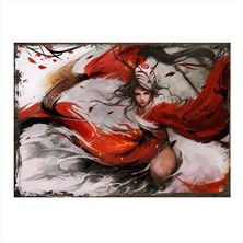 Cakasepetim Ahşap Tablo Lol Akali