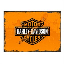 Cakasepetim Ahşap Tablo Harley Davidson