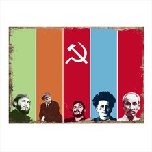 Cakasepetim Ahşap Tablo Sosyalizm İle Komünizm