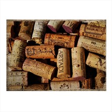 Tablomega Ahşap Tablo Şarap Mantarları