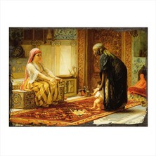 Cakasepetim Ahşap Tablo Osmanlı Harem Ve Çocuk