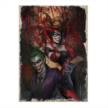 Cakasepetim Ahşap Tablo Harley Ve Joker