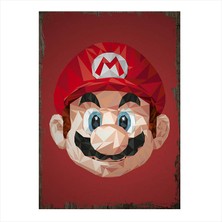 Cakasepetim Ahşap Tablo Pirizma Portreli Mario