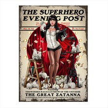 Cakasepetim Ahşap Tablo Sihirbaz Güzel Kadın