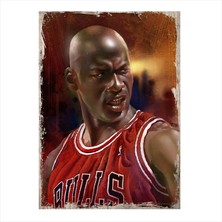 Cakasepetim Ahşap Tablo Efsane Michael Jordan