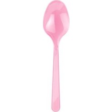 Kikajoy    Roll Up Plastik Kaşık Pembe 10 Adet