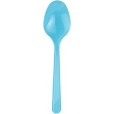 Kikajoy    Roll Up Plastik Kaşık Açık Mavi 10 Adet