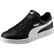 Puma Smash V2 L Siyah Beyaz Erkek Deri Sneaker Ayakkabı