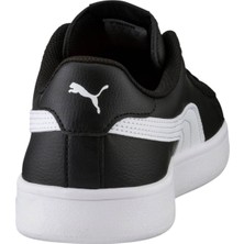 Puma Smash V2 L Siyah Beyaz Erkek Deri Sneaker Ayakkabı