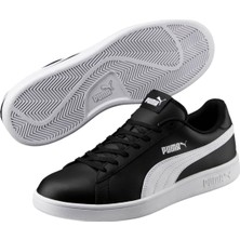 Puma Smash V2 L Siyah Beyaz Erkek Deri Sneaker Ayakkabı