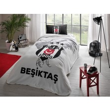 Taç Lisanslı Tek Kişilik Pike Takımı Bjk 3 Yıldız