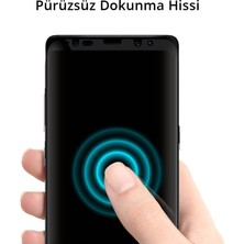 Spigen Samsung Galaxy Note 8 Kavisli Cam Ekran Koruyucu Tam Kaplayan GLAS.tR Slim Full Cover Black - 587GL22612