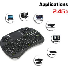 Gringo Kablosuz Şarjlı Mini Klavye Smart Tv Televizyon Ps3 Dokunmatik Mouse