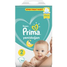 Prima Bebek Bezi Yeni Bebek 2 Beden Mini Süper Fırsat Paketi 124 Adet