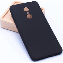 Case 4U Xiaomi Redmi 5 Plus Kılıf Klasik Mat Renkli Yumuşak Premier Silikon Siyah