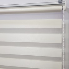 Dekoronyedi Düz Ekru (Açık Krem) Zebra Perde