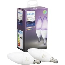 Philips Hue Renkli Akıllı Ampul  2'li Ekopaket E14