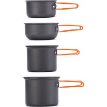 Naturehike 4 Parça Kamp Tencere Seti NH 15T401G