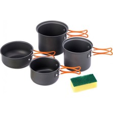 Naturehike 4 Parça Kamp Tencere Seti NH 15T401G
