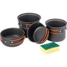 Naturehike 4 Parça Kamp Tencere Seti NH 15T401G