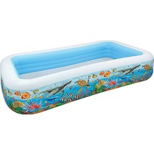 İntex Balık Desenlı Şeffaf Aile Havuzu